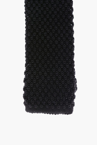 CC COLLECTION Silk Crochet Kipper Tie