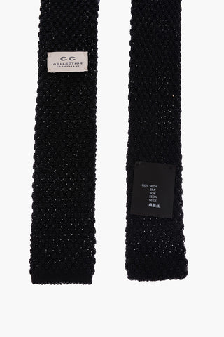 CC COLLECTION Silk Crochet Kipper Tie
