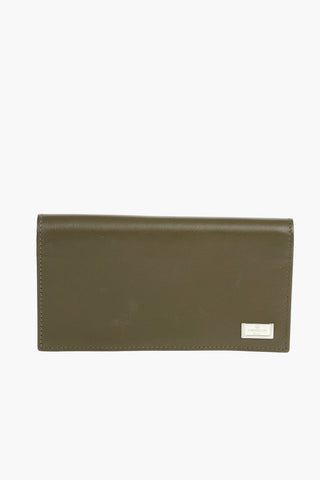Horizontal Compartment Leather Card Holder