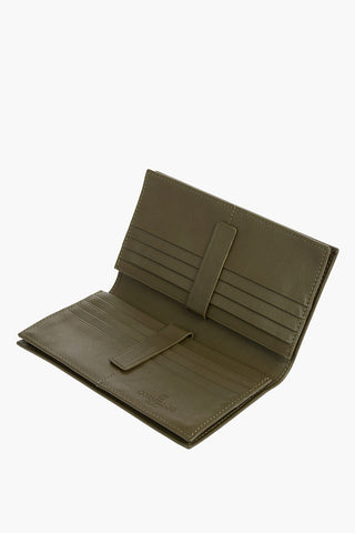Horizontal Compartment Leather Card Holder