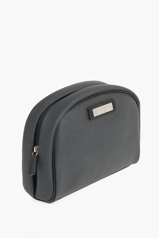 Rubbery Textile Medium Pouch with Zip Closure