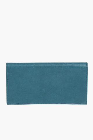Horizontal Compartment Tumbled Leather Card Holder