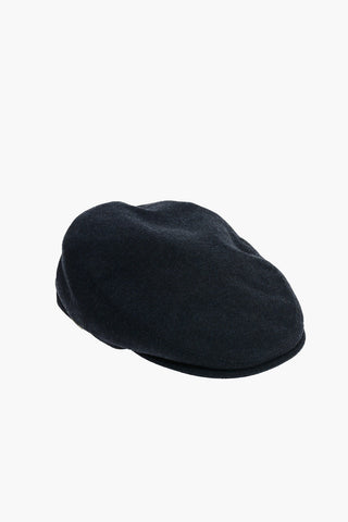 Twill Wool Flat Cap