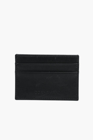 Horizontal Compartment Leather Card Holder