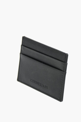 Horizontal Compartment Leather Card Holder