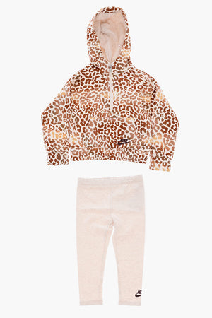 Set Sweatshirt mit Animal-Print und Leggings