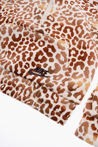 Sweatshirt and Leggings Set with Animal-Print