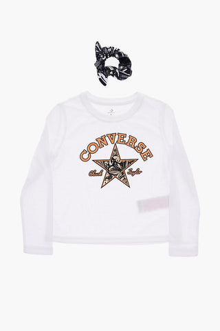 ALL STAR CHUCK TAYLOR Long Sleeve T-shirt and Scrunchie Set