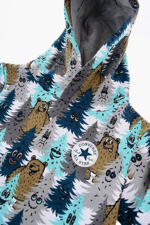 ALL STAR CHUCK TAYLOR Set Felpa Stampata All-Over con Cappuccio E Joggers