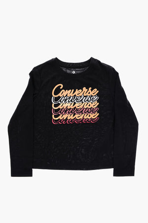 T-shirt a Manica Lunga con Logo Stampato
