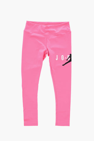 AIR JORDAN Contarsting Logo Print Solid Color Leggings