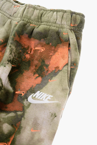 Tie-Dye Effect Cotton Fleece Joggers
