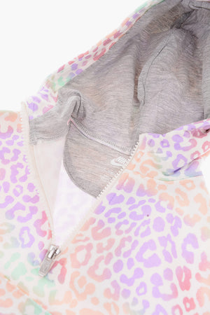 Set Half-Zip-Sweatshirt mit Animal-Print und Leggings