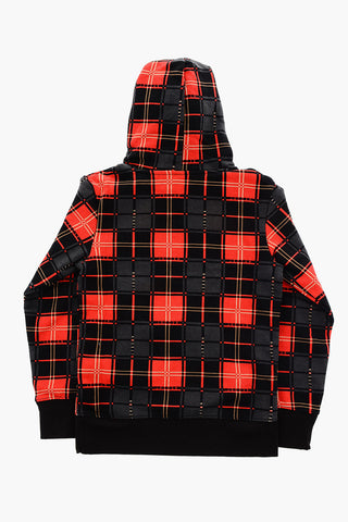 AIR JORDAN Maxi Logo Plaid Check Hoodie