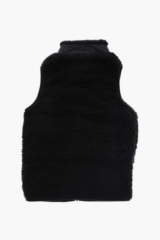 AIR JORDAN Sleeveless Sherpa Jacket with Half Zip