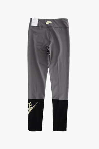 Leggings Tight Fit con Stampa Logo a Contrasto