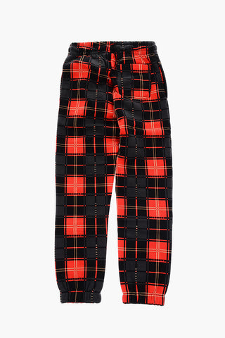 AIR JORDAN Fleeced Plaid Check Joggers