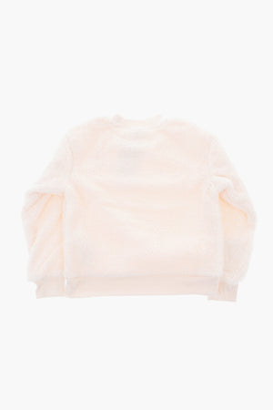 ALL STAR CHUCK TAYLOR Sherpa Crewneck Sweatshirt with Glitter Logo