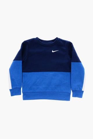 Fleeced Cotton Joggers and Crew-neck Sweatshirt Set