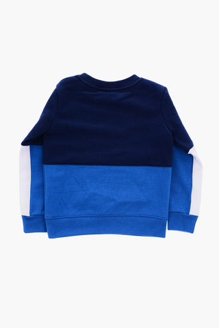 Fleeced Cotton Joggers and Crew-neck Sweatshirt Set