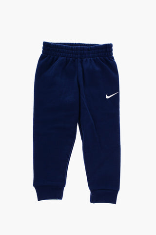 Fleeced Cotton Joggers and Crew-neck Sweatshirt Set