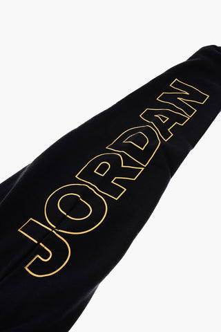 AIR JORDAN Fleeced Cotton Joggers with Printed Logo