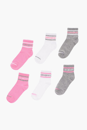 Set 6 Pairs Of Long Socks With Embroidered Logo