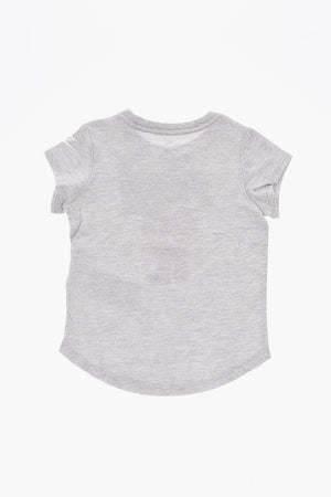 Rundhals-T-Shirt mit aufgedrucktem Logo im Animal-Print