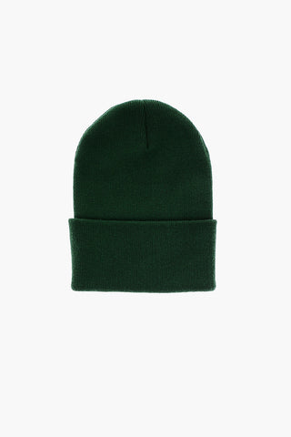 Beanie a Tinta Unita con Logo Ricamato