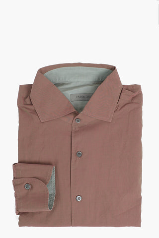 Standard Collar Iridescent Cotton Shirt
