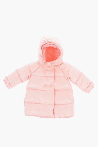 EMPORIO Solid Color Hooded Down Jacket