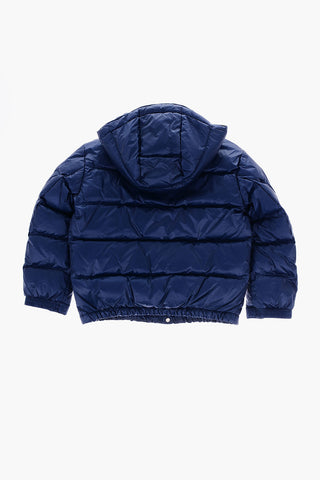 EMPORIO Snap Buttons Hooded Down Jacket