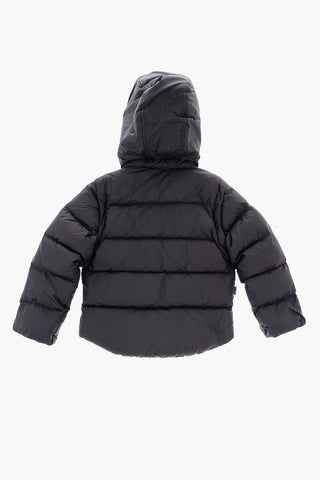 Solid Color SIERRA Down Jacket with Removable Hood and Sleeve