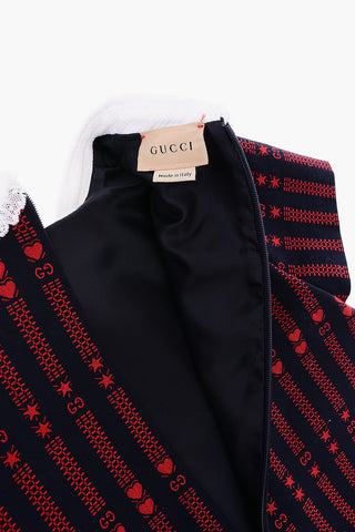 Short Sleeve Dress with Decorative Button and Back Zip