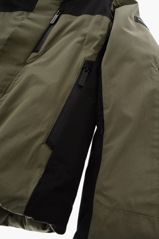 Snap Buttons Two-Tone Padded Jacket