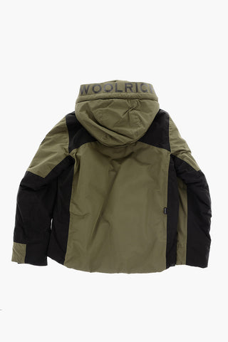 Snap Buttons Two-Tone Padded Jacket