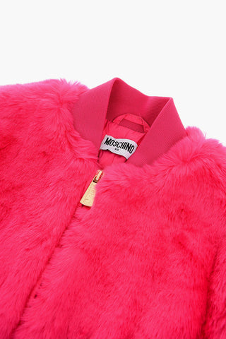 Faux Fur Bomber with Zip Closure
