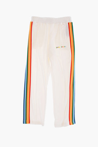 Contrasting Side Band Velour Joggers