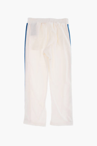 Contrasting Side Band Velour Joggers
