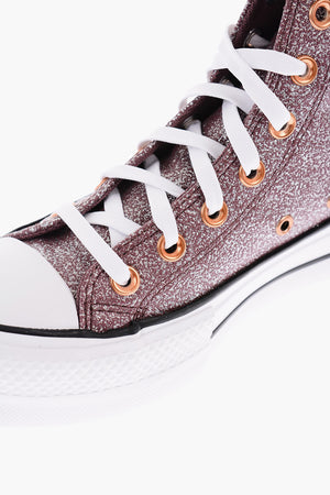 ALL STAR CHUCK TAYLOR High-Top Glitter Sneakers with 4cm Platform
