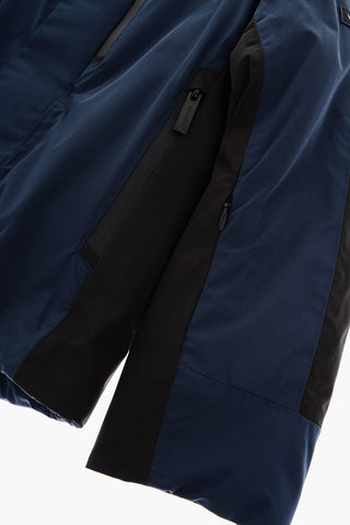 Snap Buttons Two-Tone Padded Jacket