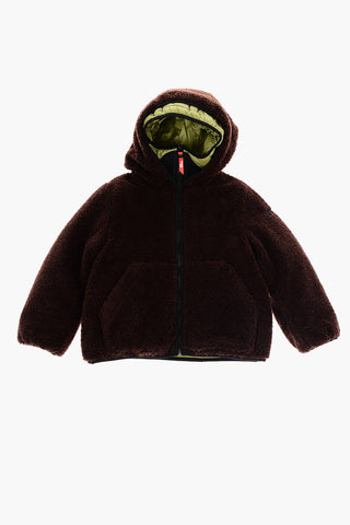 Giubbotto Teddy a 2 Tasche con Cappuccio