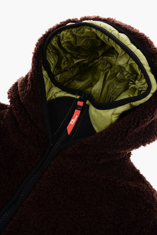 Giubbotto Teddy a 2 Tasche con Cappuccio