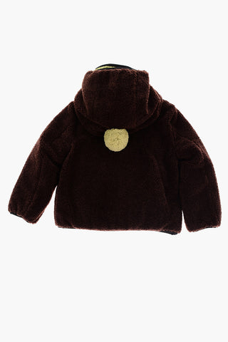 Giubbotto Teddy a 2 Tasche con Cappuccio