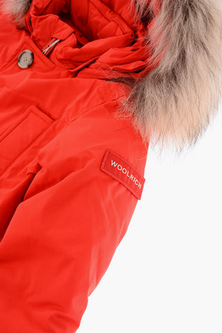 Real Fur Detail 4 Pockets Down Jacket
