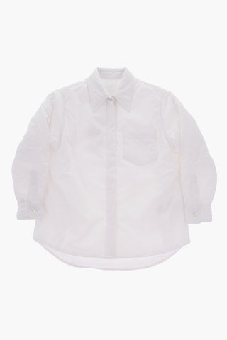 MM6 overshirt a tinta unita imbottito