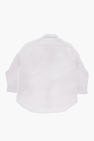 MM6 overshirt a tinta unita imbottito