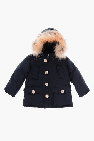 Real Fur Detail 4 Pockets Down Jacket
