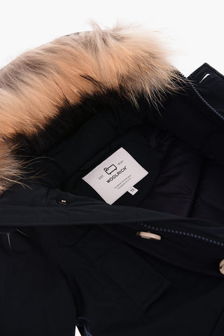 Real Fur Detail 4 Pockets Down Jacket
