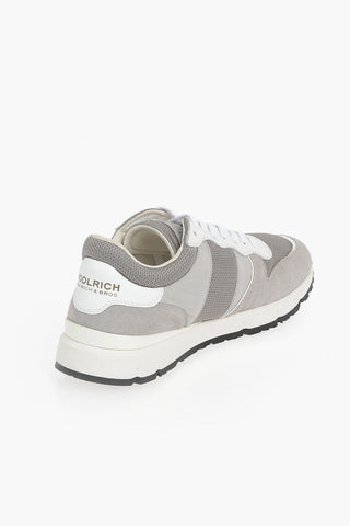 Sneakers Basse JOGGER Traforate con Dettagli in Suede e Lacci a Contrasto
